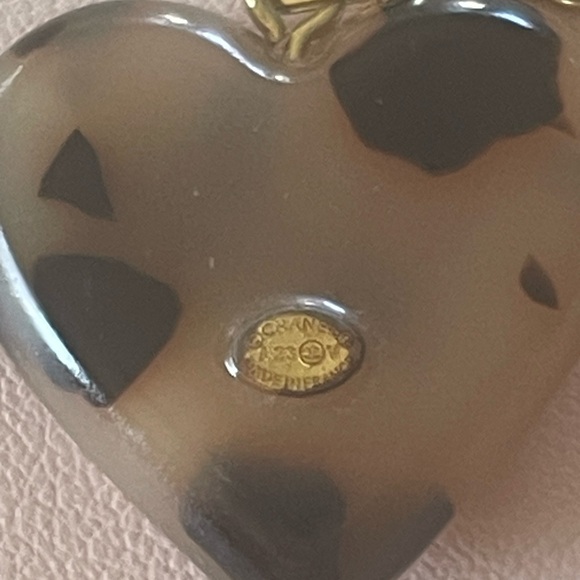 Chanel Gold and Brown Heart Necklace - Picture 8 of 8